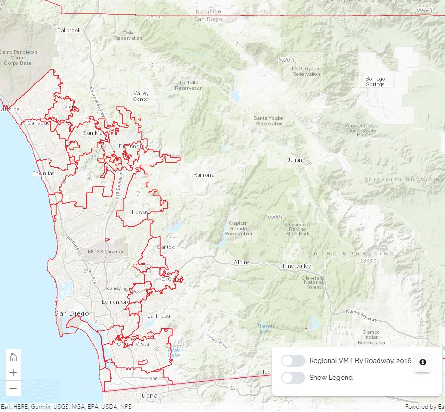 SANDAG Released SB 743 VMT Maps | San Diego Quality of Life Coalition